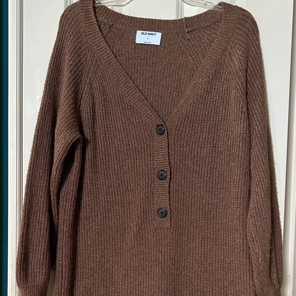 Camel Brown Sweater Dress